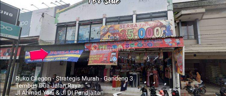 Ruko Cilegon Strategis - Hadap Dua Jalan Raya - Gandeng 3 di Jl Ahmad Yani 
Jl Pagebangan Bagus SHM 385 m² 1