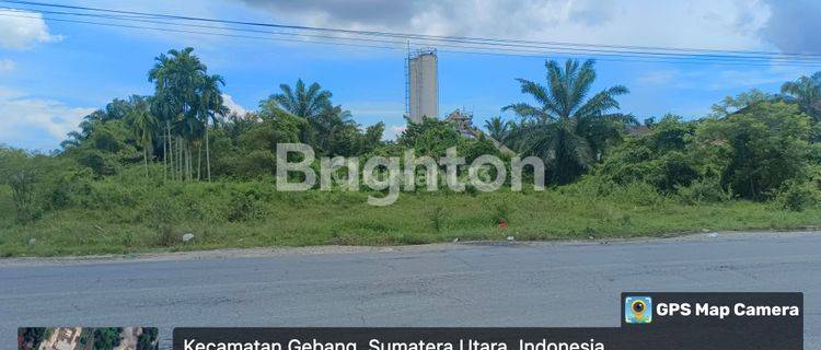 Tanah Murah Sertifikat SHM, Kontur Tanah Datar dengan Dimensi Luas dan Baik. Lokasi Strategis Pinggir Jalan Besar Jalan Lintas Brandan-Tanjung Pura, berada di Daerah Desa Air Hitam, Kecamatan Gebang, Kabupaten Langkat, Provinsi Sumatera Utara. 1