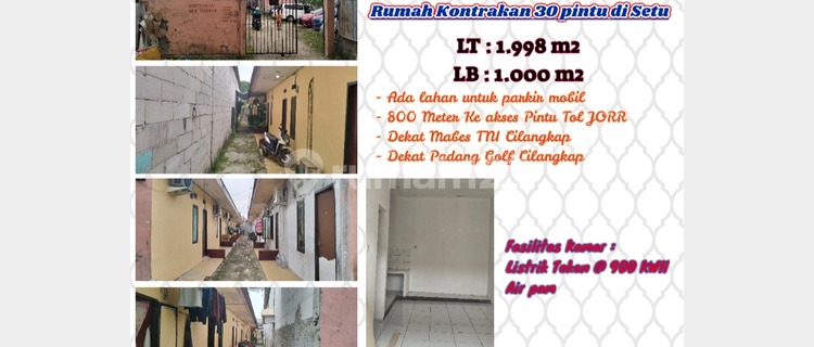 Land and Building for 30-Door Rental Units in Setu Cipayung, East Jakarta 1
