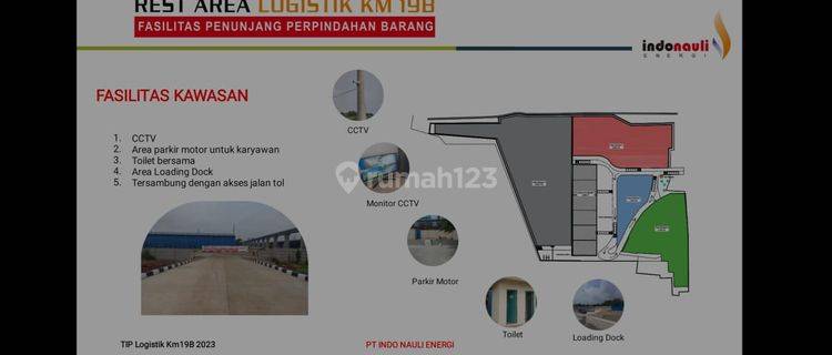 Disewa Tanah Kavling 2,5 Ha Nyambung Sebelah Rest Area Toll Jakarta Cikampek Km 19 B  1