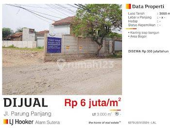 Dijual Tanah 3000 M2 Jl Parung Panjang Area Bogor  1