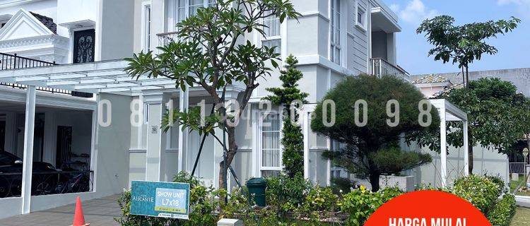 Dijual Rumah Contoh Alicante Posisi Hoek Full Furnished 1