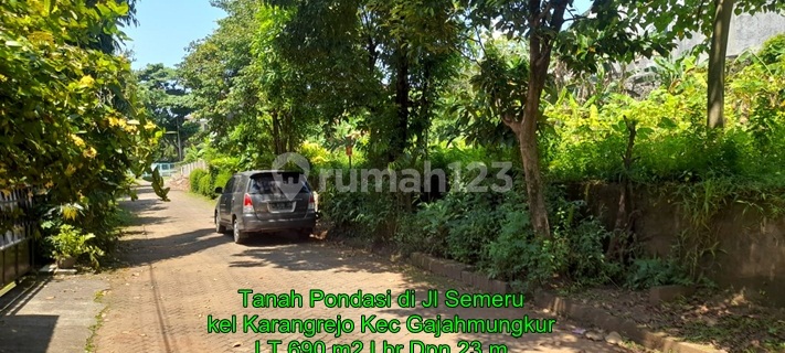 Bawah NJOP Tanah Dijual SHM Hak Milik Jl Semeru Karang Rejo Gajahmungkur Semarang Selatan 1
