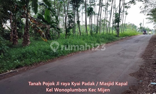 Tanah Dijual SHM Hak Milik di Jl Raya Kyai Padak Depan Masjid Kapal Kel Wonoplumbon Mijen 1