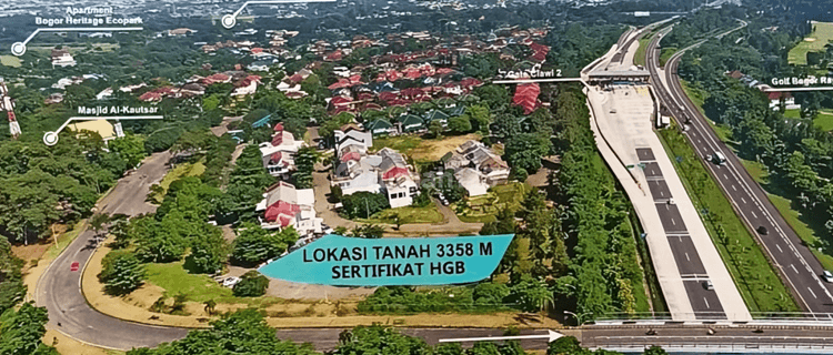 Hot Sale Tanah Komersial Danau Bogor Raya 0 Km Tol Bogor 1