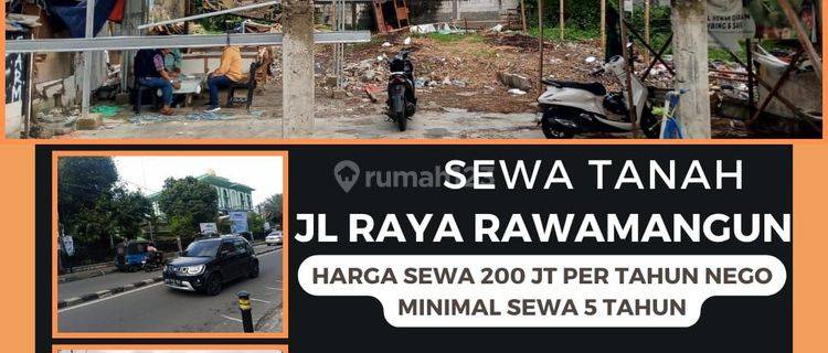 LAHAN Tanah 780 m² di JL Raya Rawamangun depan Al Azhar 1