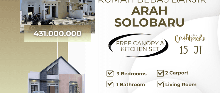 Promo Rumah 3kt Arah Gentan Solobaru Rumah Modern Di Sukoharjo 1