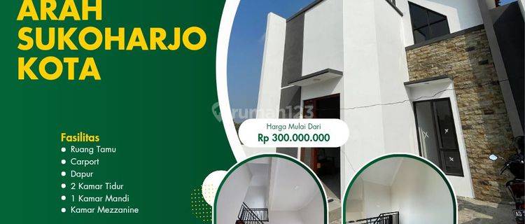 HUNIAN MEZANIN ARAH RSUD SUKOHARJO RUMAH DI TORIYO MURAH 1