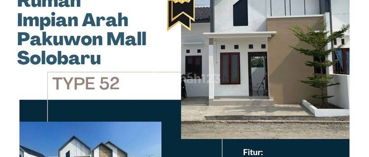 RUMAH DIJUAL BARAT RS INDRIATI SOLOBARU RUMAH MURAH ARAH GENTAN SUKOHARJO 1