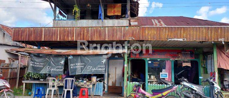 MURAH TANAH BESERTA BANGUNAN PINGGIR JALAN  DI JALAN COKROAMINOTO SAMARINDA SEBERANG 1