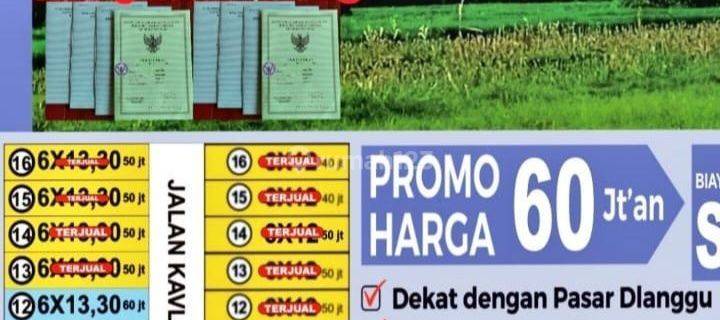 Dijual h lokasi strategis bisa diangsur DP mulai 1 jt di Jl. Dlanggu gg 2, Mojokerto Tanah 1