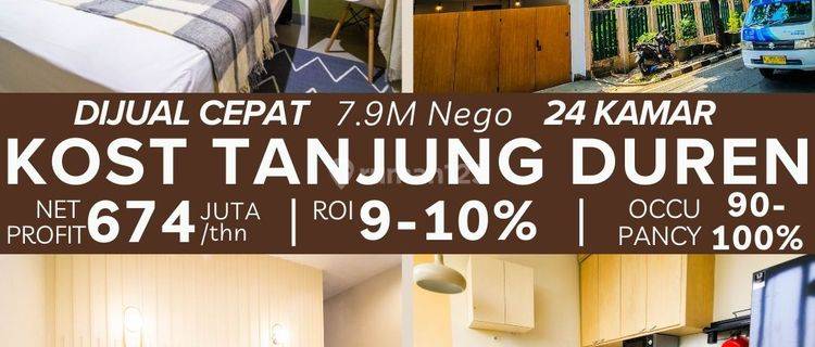 Dijual Cepat Kost Kostan Tanjung Duren 24 Kamar Full Furnish Harga 7.9 M Nego 1