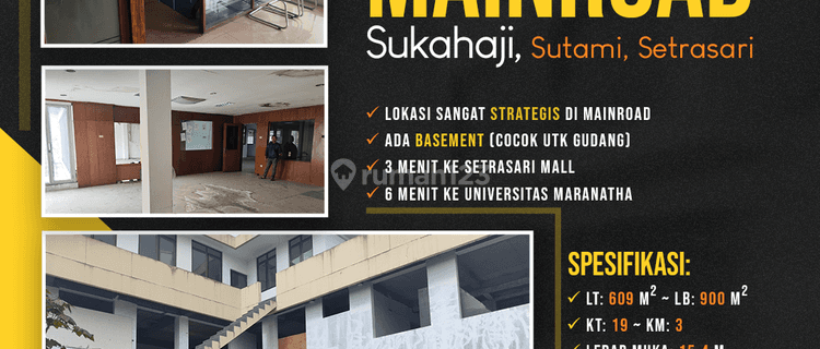 Ruko 3 Lt. Dan Basement Mainroad Strategis Sukahaji, Sutami 1