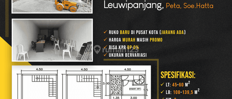 Ruko Townhouse Baru Pusat Kota Bandung Leuwipanjang, Peta 1