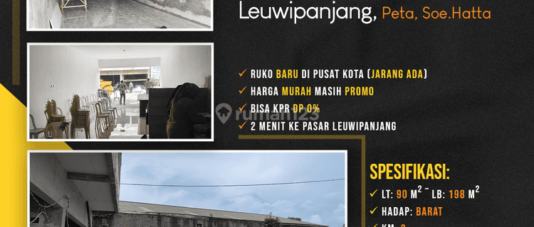 Ruko Townhouse Di Hook Mainroad Strategis Leuwipanjang, Peta 1