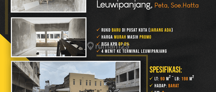 Ruko Townhouse Baru Di Pusat Kota Bandung Leuwipanjang, Peta 1