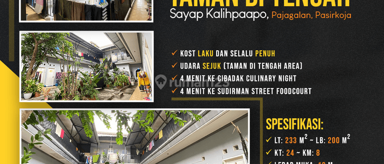 Tempat Kost 24 Kamar + Taman, Sayap Kalihpaapo, Pajagalan, Otista 1