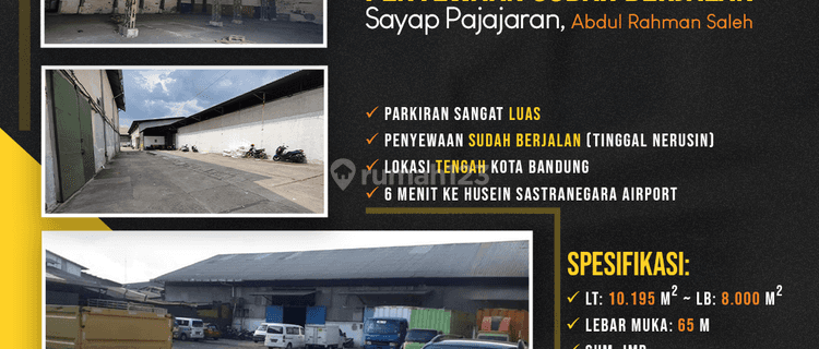 Komplek Gudang SHM 1 Hektar Penyewaan Sudah Berjalan Sayap Pajajaran, Bandung 1