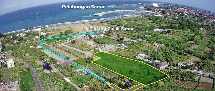 RARE ITEM LAND AREA 150 M² VIEW OF SEA AND SANUR BEACH BALI, CHEAP PRICE 1