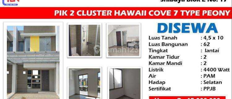 DISEWA RUMAH PIK2 2 Lantai di Hawai Cove 7 1