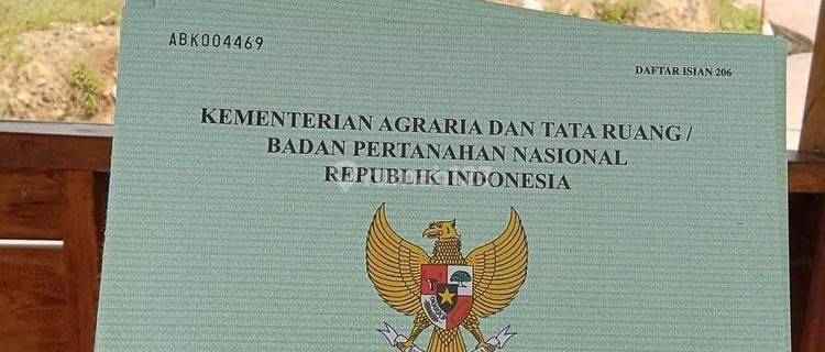 Tanah kavling legalitas SHM tinggal balik nama, Di puncak dua  1