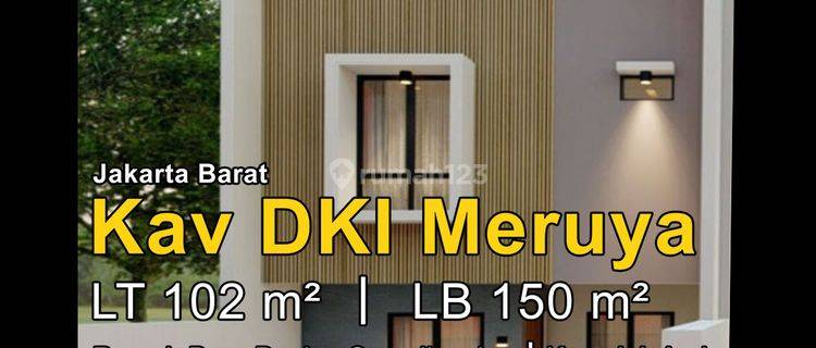 Jual Rumah Baru Design Scandinavian Kavling Dki, Meruya Jakbar 1