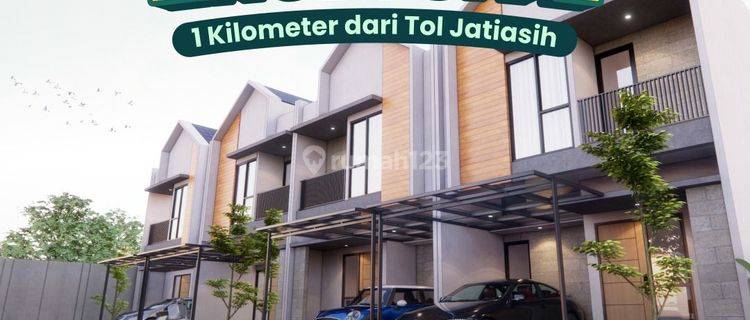 Rumah jatiasih 5 menit pintu toll jatiasih DP 0% full bata merah 1