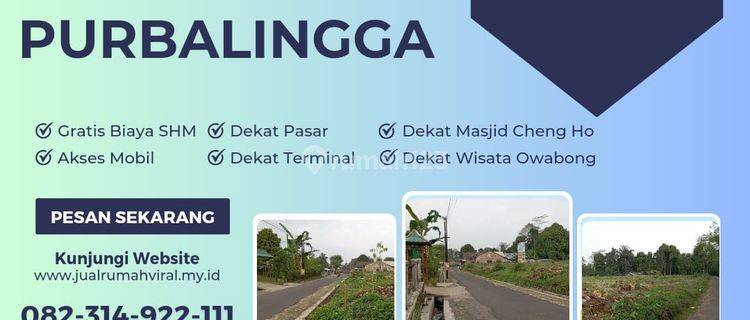 Jual Tanah SHM Dekat Sate Yani Mrebet Purbalingga 1