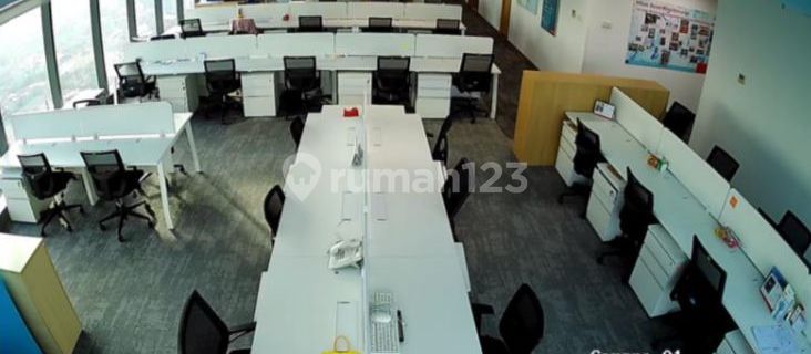 Sewa Kantor Siap Pakai Luas 1223 m2 di AIA Central Sudirman 1