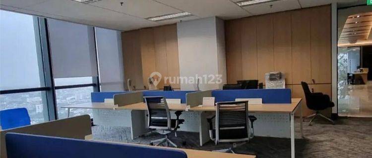 Sewa Kantor 1 Lt Full 1900 M2 Full Furnish di Prosperity Tower Scbd 1