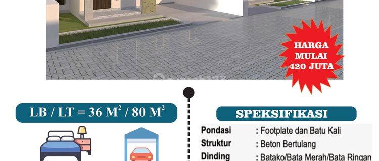 Rumah Dijual di Perumahan Asri & Tenang – Harga Mulai 392 Juta! 1