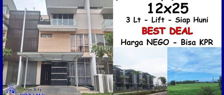 Rumah Mewah 12x25 Pik Golf Island Chopin Cluster Lapangan Golf Harga Nego Siap Huni 1