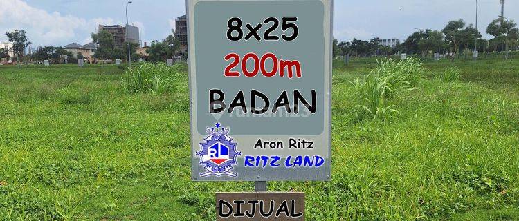 Kavling Hunian 8x25 200m Serenade Golf Island Pik Tanah Residential Posisi Badan 1