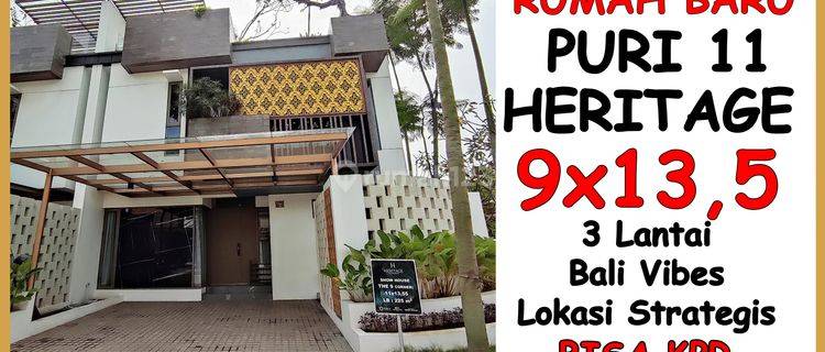 Rumah 3 Lantai Ukuran 9x13,5 Bisa Cicilan Atau Kredit . Puri 11 Heritage Karang Tengah . Bisa Cicilan Atau Kpr 1