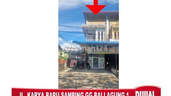 Dijual Ruko Tepi Jalan Karya Baru, Bagus ,cocok Untuk Usaha Kantor Dll 1