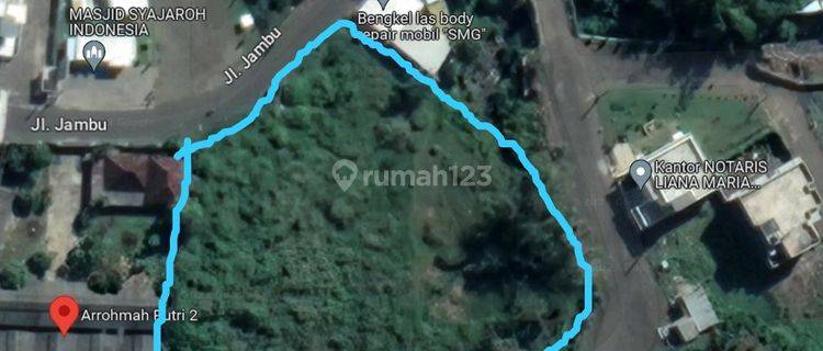 Jual Cepat Tanah Strategis Poros Jalan Raya Jambu Ar Rohmah 1