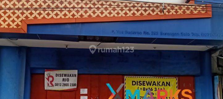 Ruko di Yos Sudarso Danukusuman, Solo 1