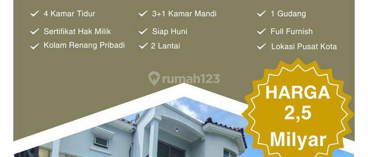 Rumah 2 Lantai Villa Rafflesia Siap Huni Kolam Pribadi Batam Centre 1