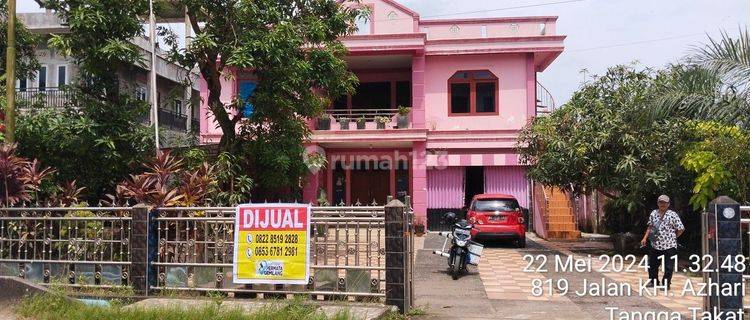 TURUN HARGA DIJUAL CEPAT RUMAH 3 LANTAI SIAP HUNI DI JLN. KH. AZHARI TANGGA TAKAT PLAJU PALEMBANG 1