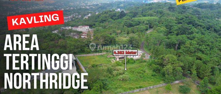 Kavling Murah || Area Tertinggi Northridge || Luas 4.382 m² || 3,9 Jta || Kavling Sentul City 1