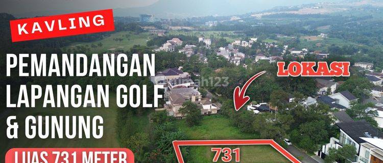 Kavling Sertifikat View Lapangan Golf Dan Pegunungan || Luas 731 Meter || Harga 9,5 Jt/meter || Imperial Golf 1