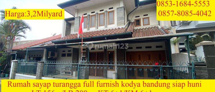 Rumah Sayap Turangga Full Furnish Kodya Bandung Siap Huni Bebas Banjir 1