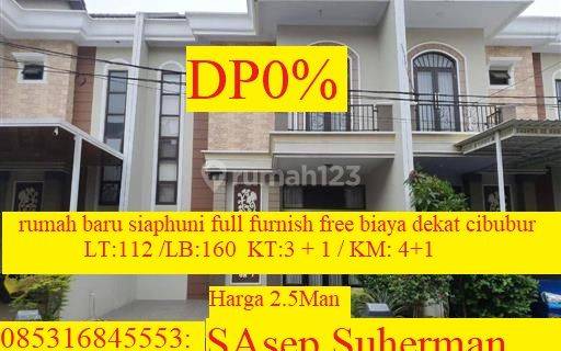 Rumah Baru Siaphuni Full Furnish Fre Biaya Dekat Cibubur Nobanjir 1