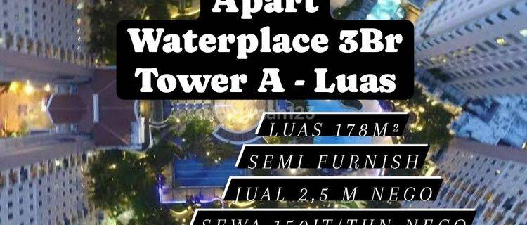 Jual / Sewa Apart Waterplace 3Br Tower A Semi Furnish Luas [179] 1