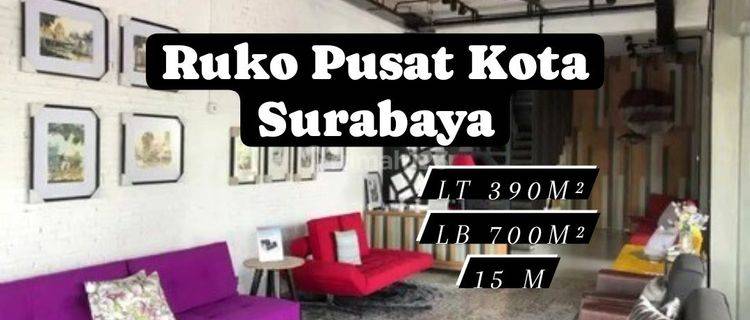 Ruko 3 Unit Pusat Kota Surabaya Strategis dan Ramai [222] 1