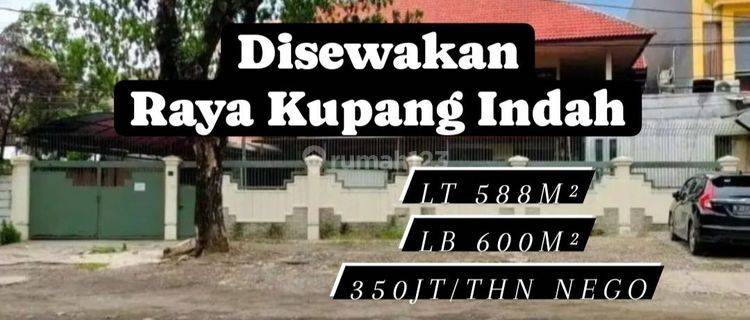 Disewakan Rumah Komersial Raya Kupang Indah Strategis Ramai [224] 1