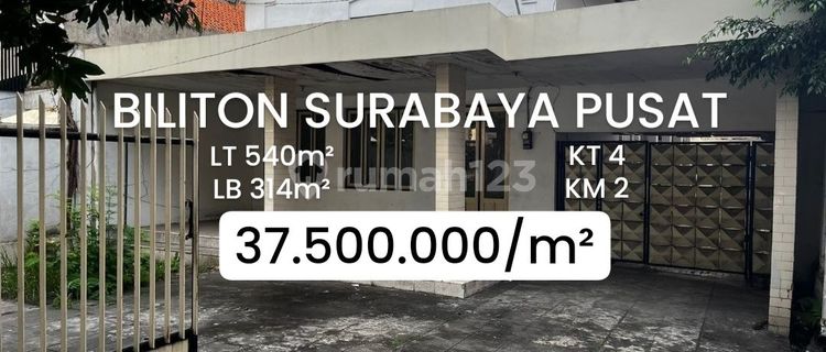 Rumah Hitung Tanah Jalan Biliton Pusat Kota Surabaya Ramai [442] 1
