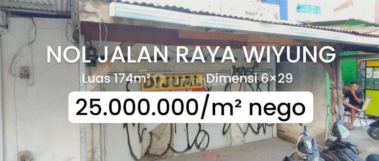 Rumah Hitung Tanah Nol Jalan Raya Wiyung Strategis Ramai [454] 1