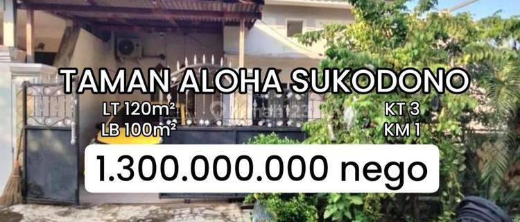 Rumah Siap Huni Taman Aloha Sukodono Sidoarjo Strategis [507] 1