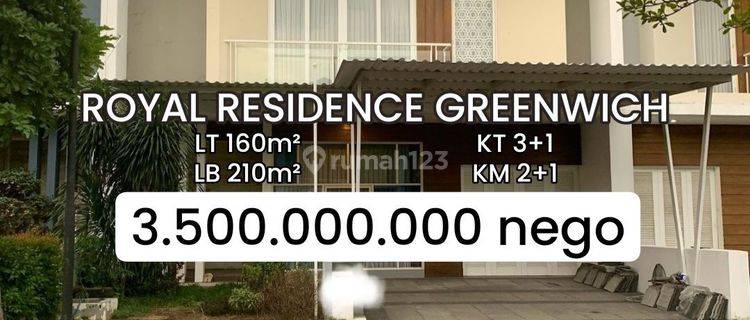 Rumah Royal Residence Cluster Greenwich Tipe Ramona Wiyung [555]
 1